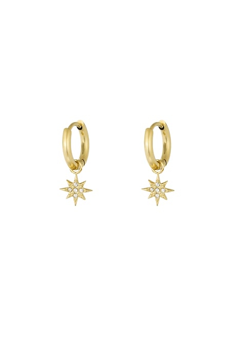 Earrings stardust - Gold color 2