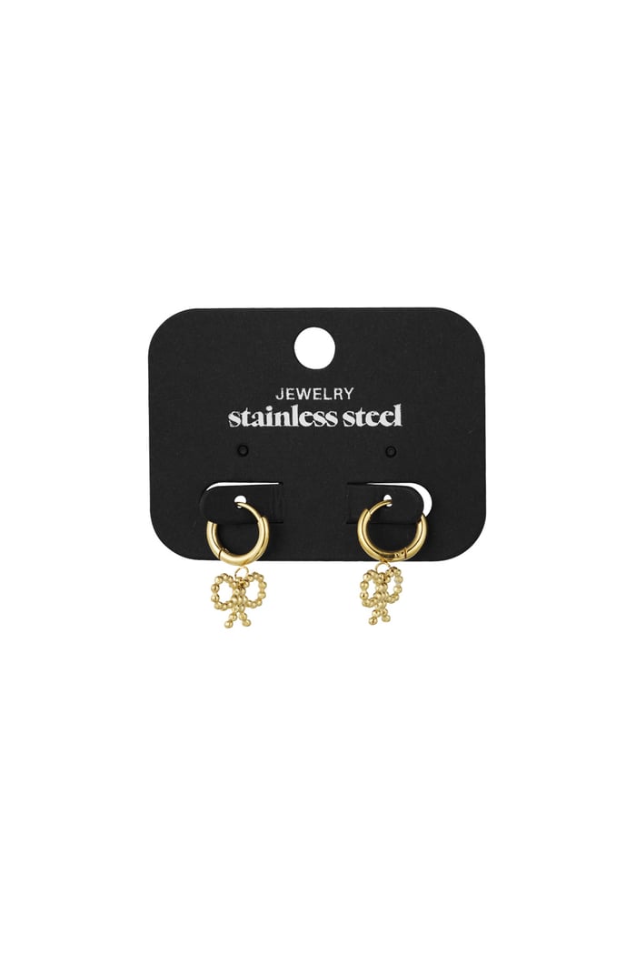 Earrings bows Sunday - Gold color Picture3