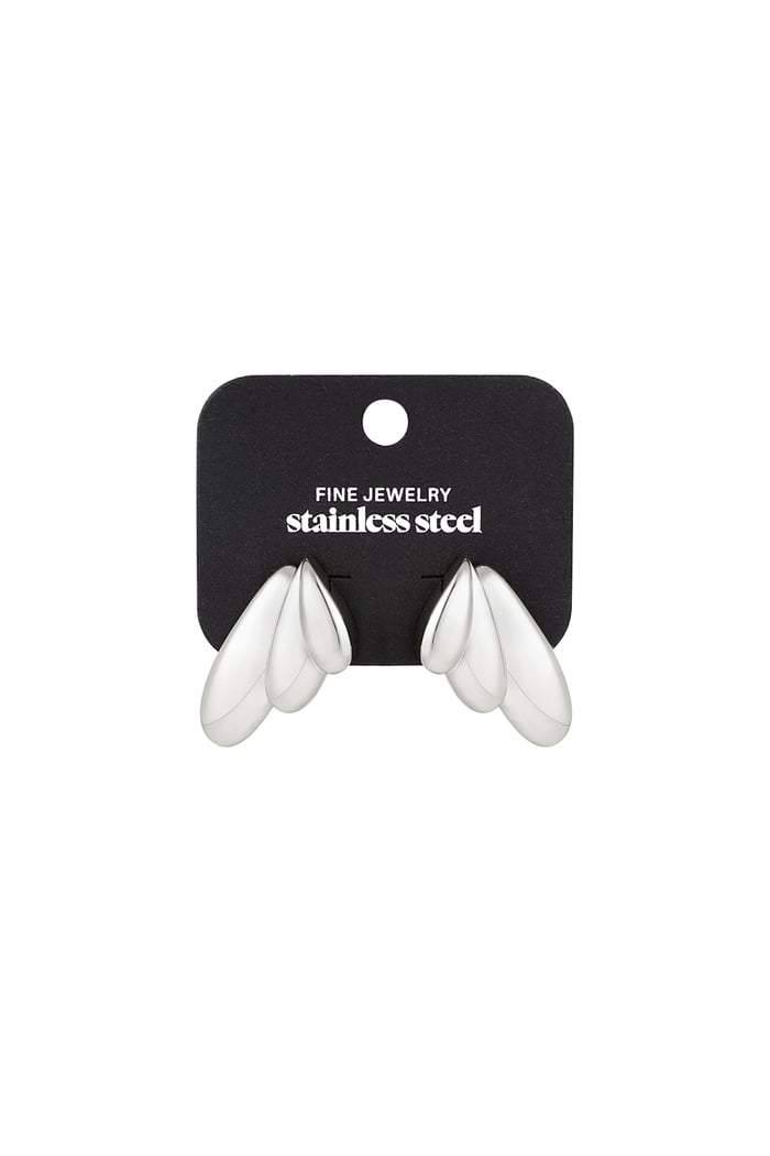 Earrings summer wings - Silver Color color Picture3