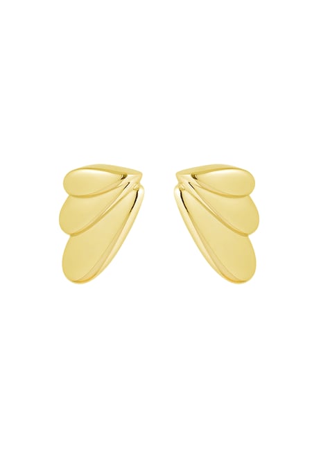 Earrings summer wings - Gold color