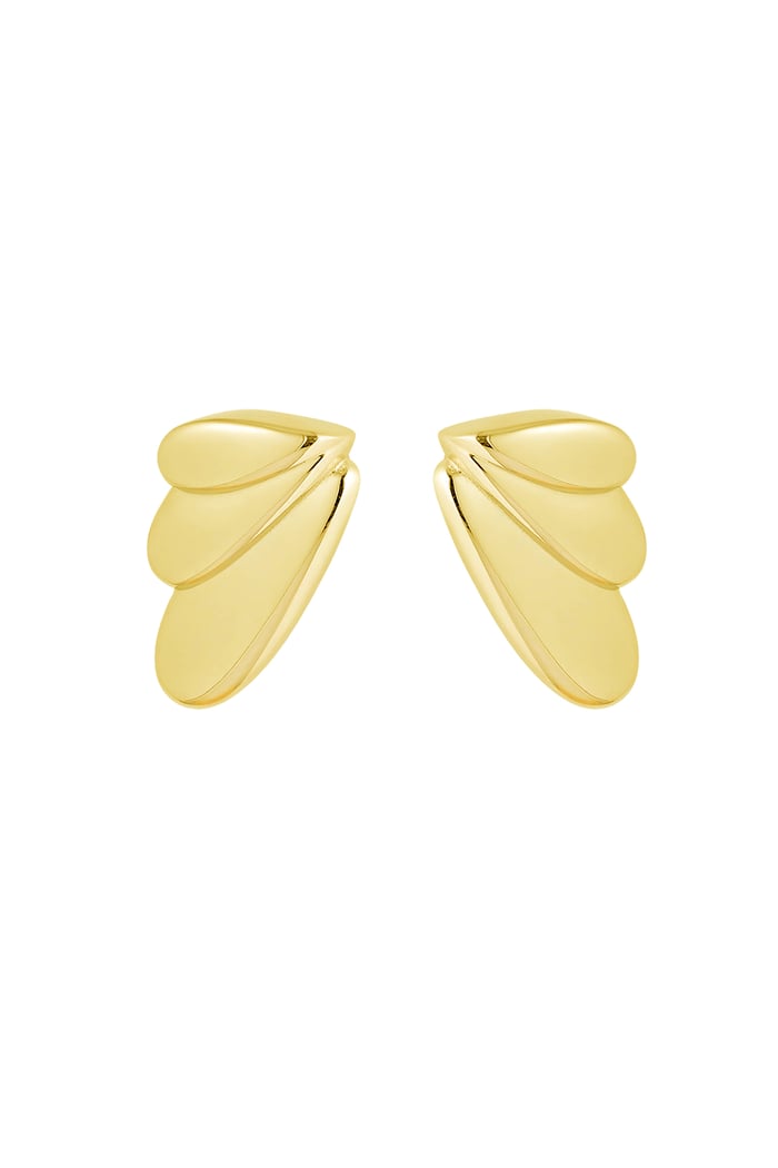 Earrings summer wings - Gold color 