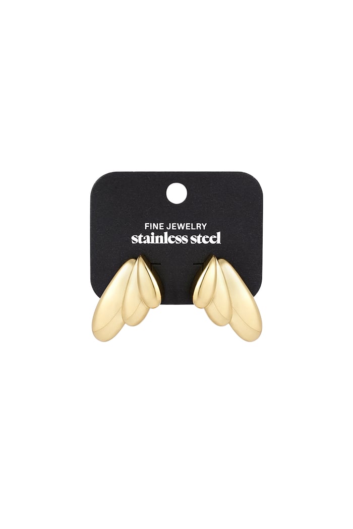 Earrings summer wings - Gold color Picture3