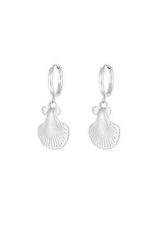 Earrings shell story - Silver Color color h5 