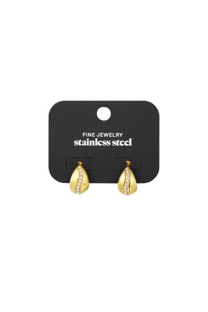 Earring sweet pearl - Gold color h5 Picture3