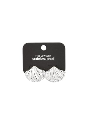 Earrings shell shimmer - Silver Color color h5 Picture3