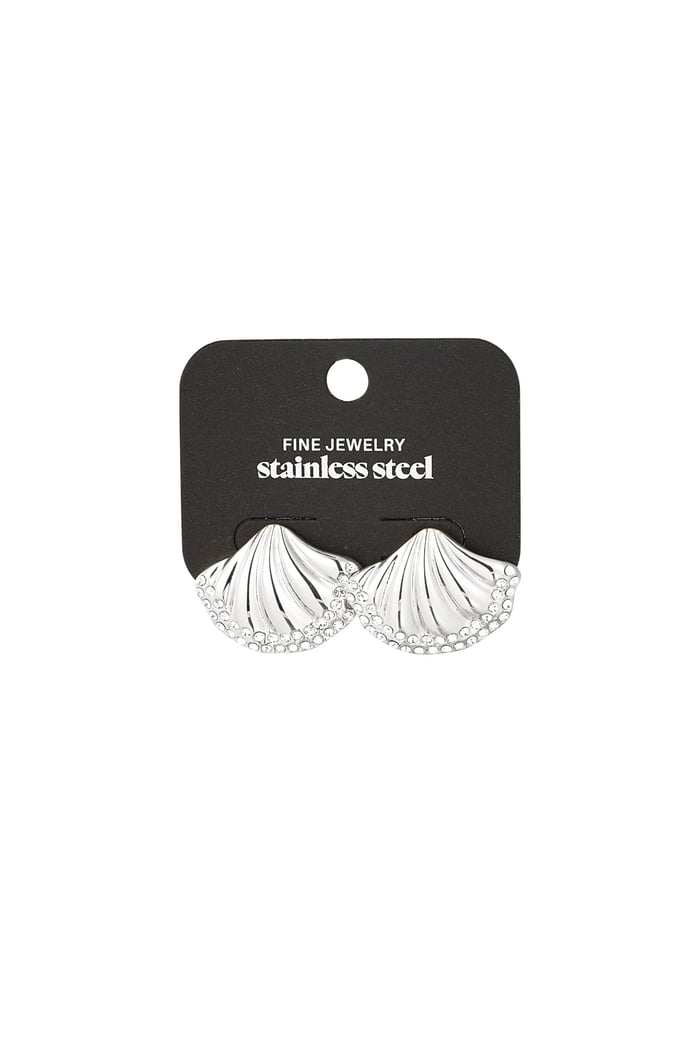 Earrings shell shimmer - Silver Color color Picture3