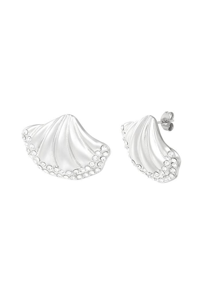 Earrings shell shimmer - Silver Color color 