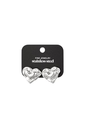 Earrings where is the love - Silver Color color h5 Picture3