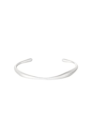 Organic shape bracelet - Silver Color color h5 