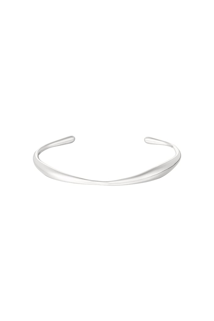 Organic shape bracelet - Silver Color color 