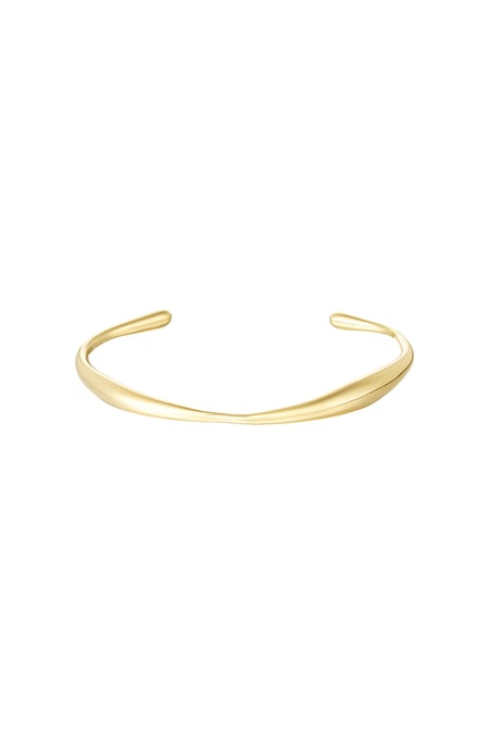 Organic shape bracelet - Gold color 2