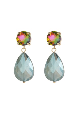 Earrings posh pardon - green h5 