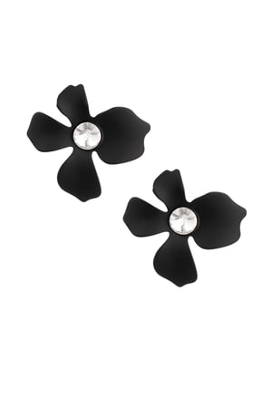 Summer flower earrings - black h5 