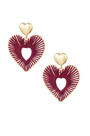 A Touch of Love earrings - bordeaux h5 