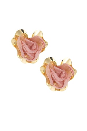 Dark statement earrings - pink h5 