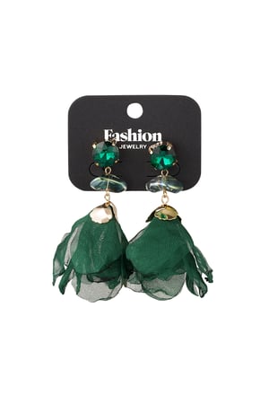 Earrings fall rose - green h5 Picture3