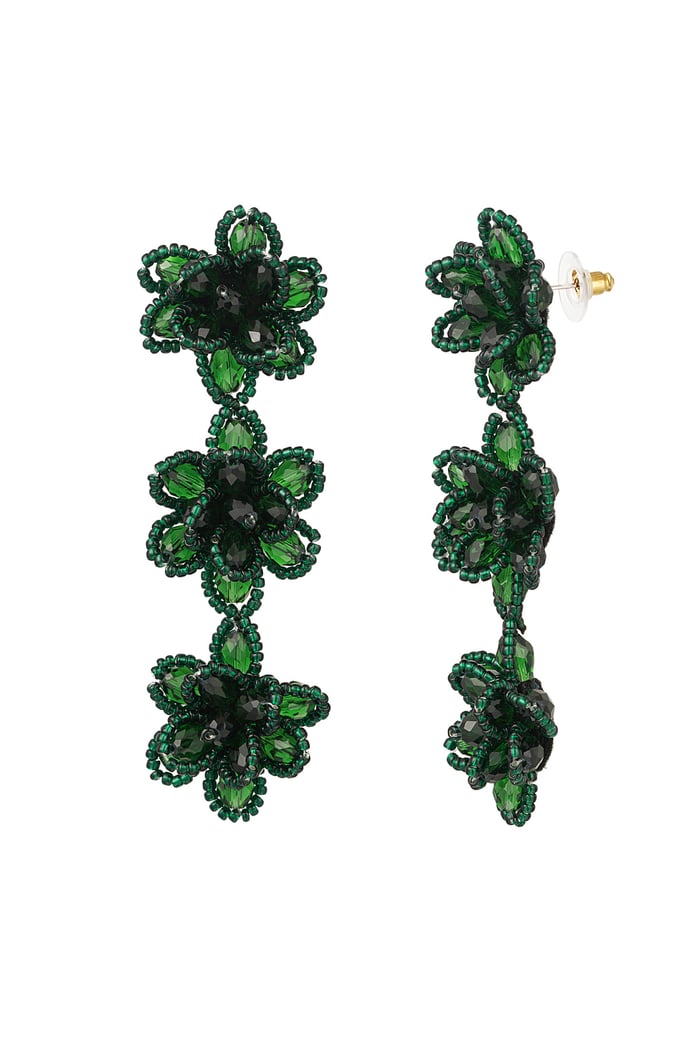 Blossom spring earrings - green 