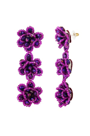 Blossom spring earrings - purple h5 