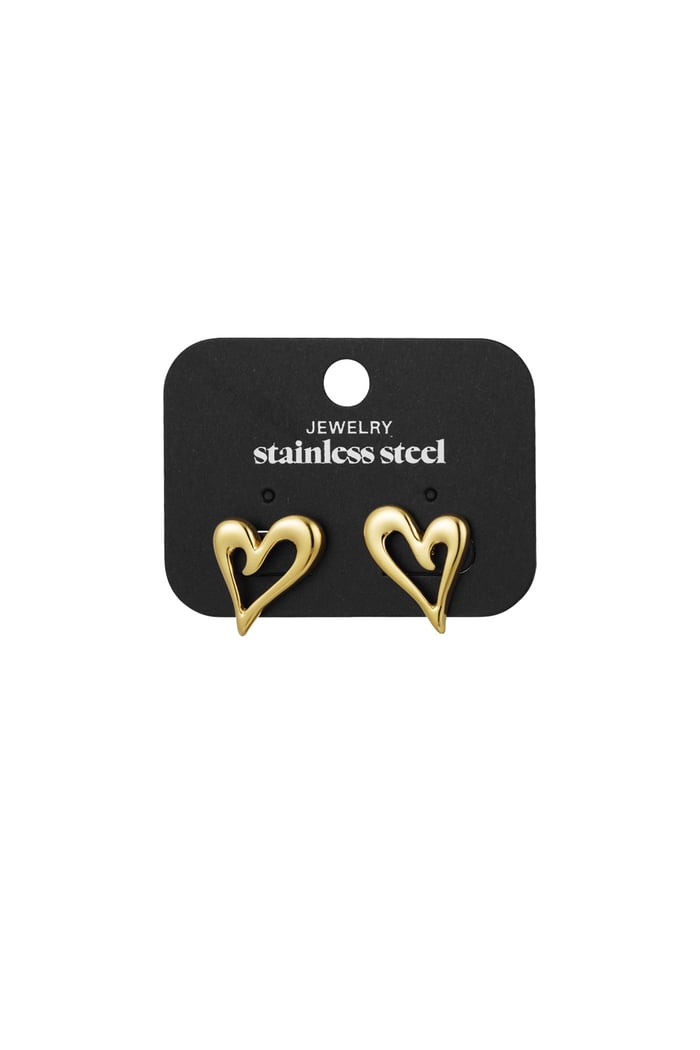 Feeling Loved earrings - Gold color Picture3