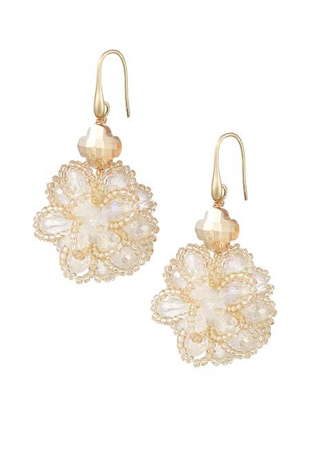 Blushing Bouquet earrings - white 2