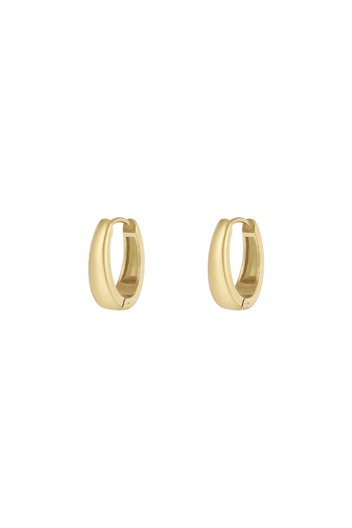 Graceful mini hoops earrings - Gold color 