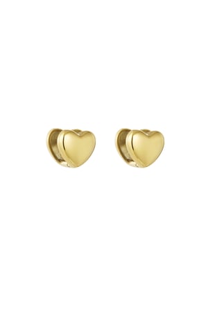 Earrings everyday hearts - Gold color h5 Picture3