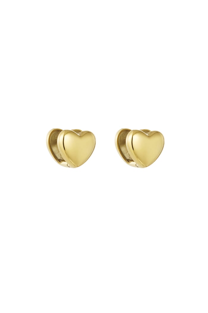 Earrings everyday hearts - Gold color Picture3