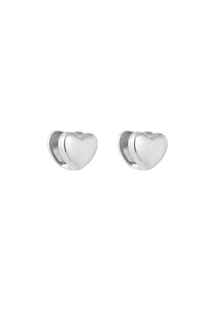 Earrings sparkle hearts - Silver Color color h5 Picture3