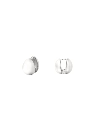 Earrings drop shape - Silver Color color h5 