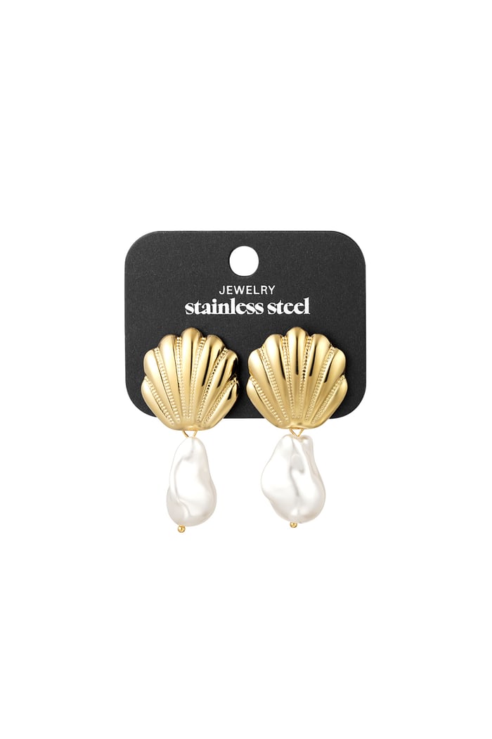 Beach Treasure earrings - Gold color Picture3