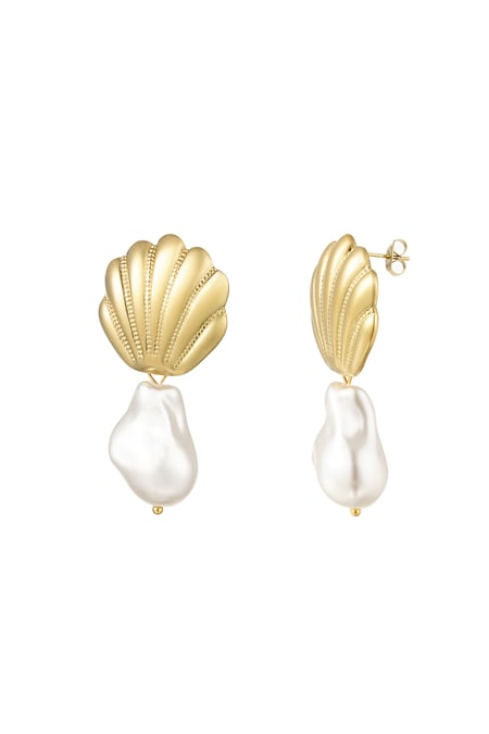 Beach Treasure earrings - Gold color 2