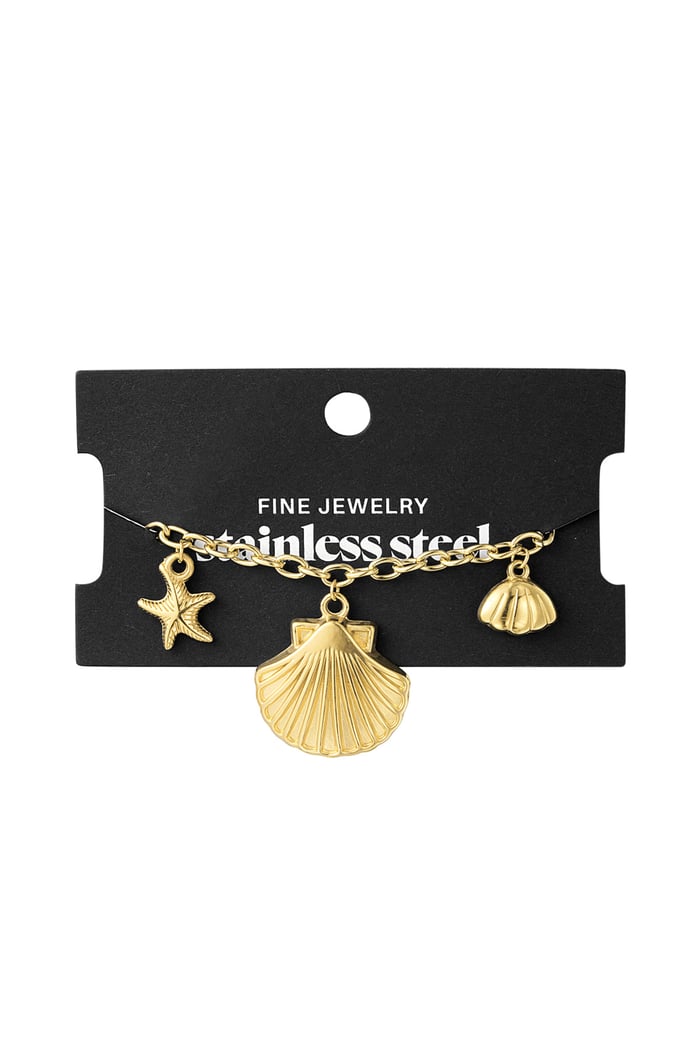 Link bracelet seashell - Gold color Picture3