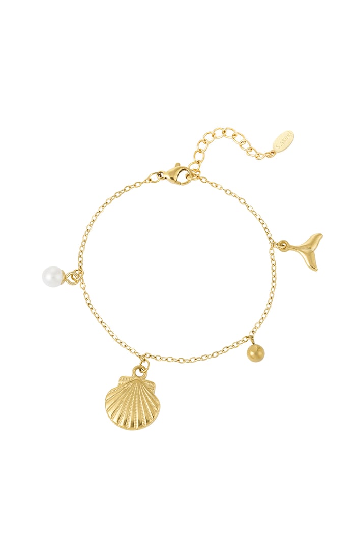 Bracelet coastal love - Gold color 