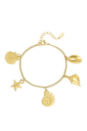 Charm bracelet summer lovin' - Gold color h5 