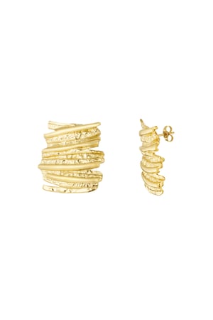 Earrings tough babe - Gold color h5 