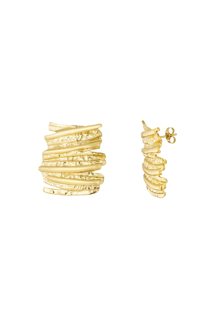 Earrings tough babe - Gold color 