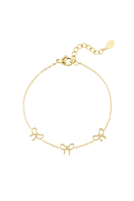 Charming Bows bracelet - Gold color