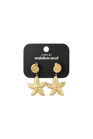 Starry Beach earrings - Gold color h5 Picture3