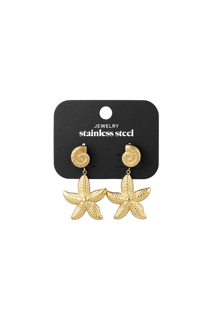 Starry Beach earrings - Gold color Picture3