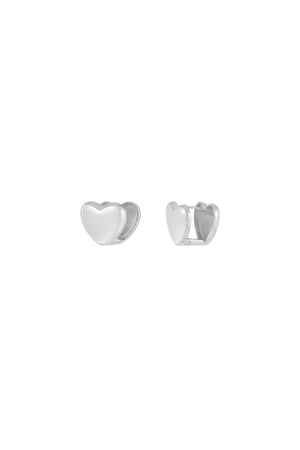 Little Hearts stud earrings - Silver Color color h5 