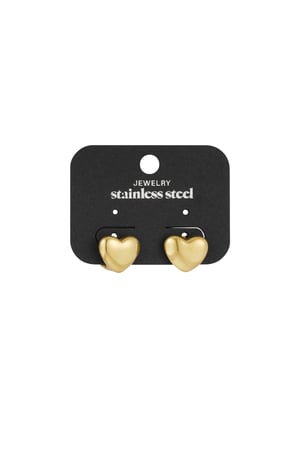 Little Hearts stud earrings - Gold color h5 Picture3