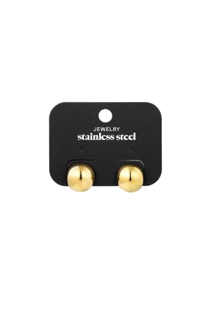 Earrings basic babe - Gold color h5 Picture3