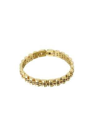 Cool link bracelet - Gold color h5 