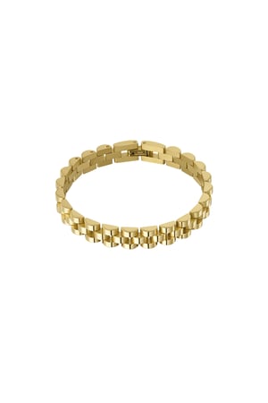 Edles Gliederarmband - Goldfarbe h5 