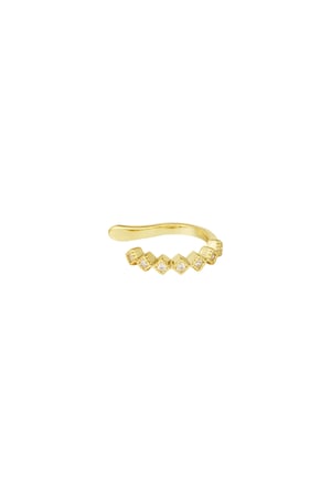 Earcuff Elegant Edge - Gold color h5 