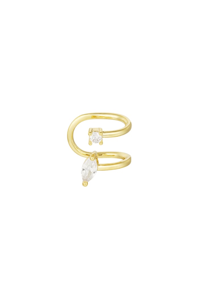 Earcuff Elegant Shimmer - Gold color 