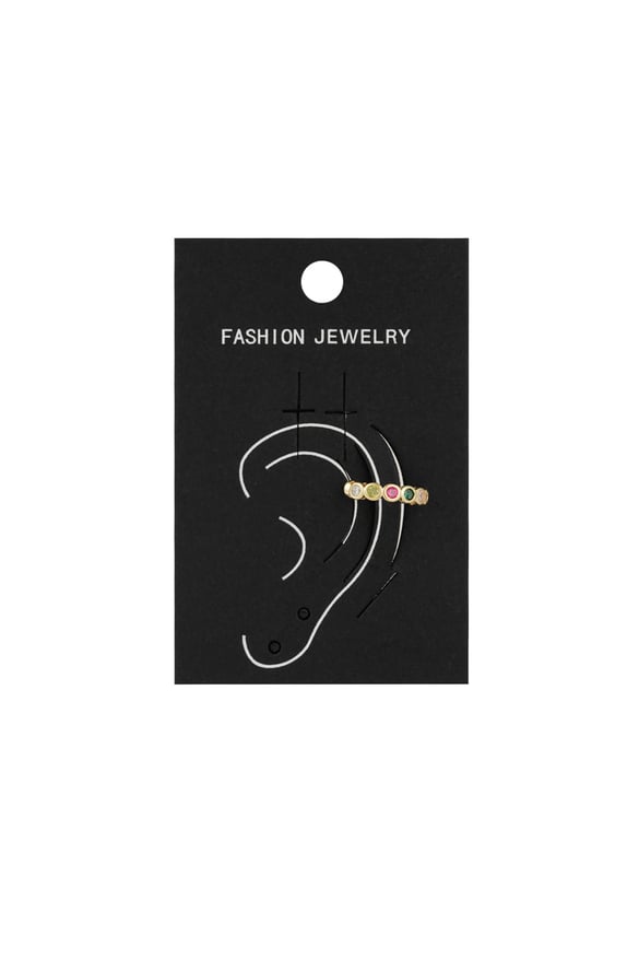 Earcuff Colorful Bliss - Gold color