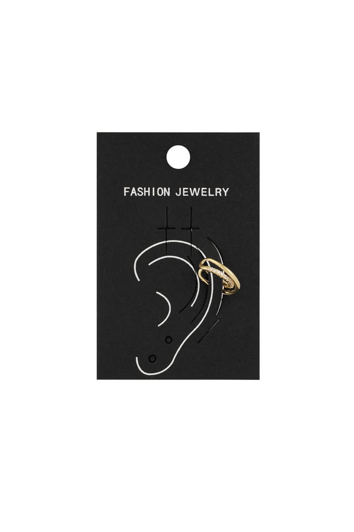 Earcuff Layered Glam - Gold color Picture4