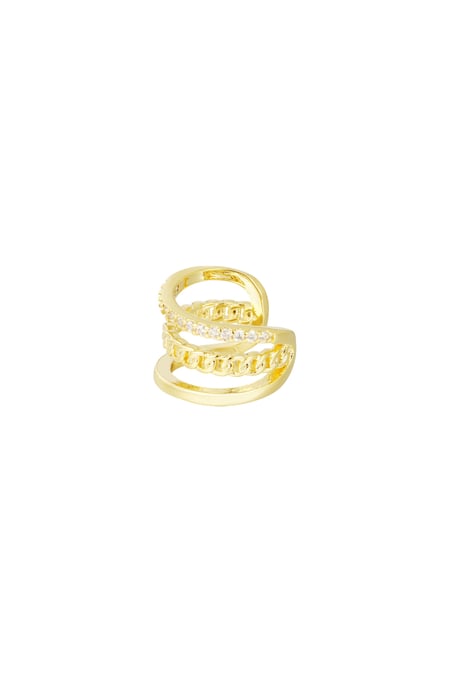 Earcuff Kette Allure - Goldfarbe 2