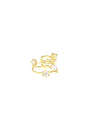 Earcuff Pearl Glow - Gold color h5 Picture4